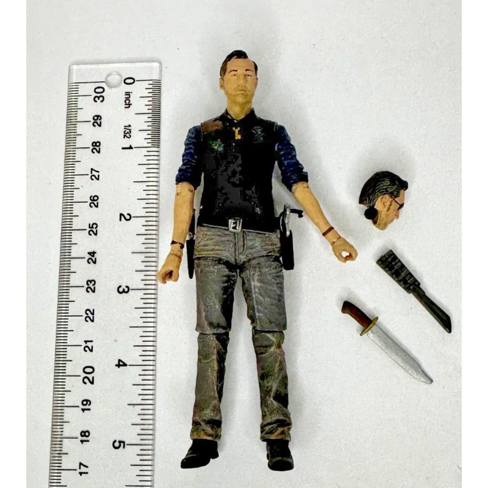 Walking Dead Series 4 The Governor toy figure Head eyepatch Knife McFarlane Toys